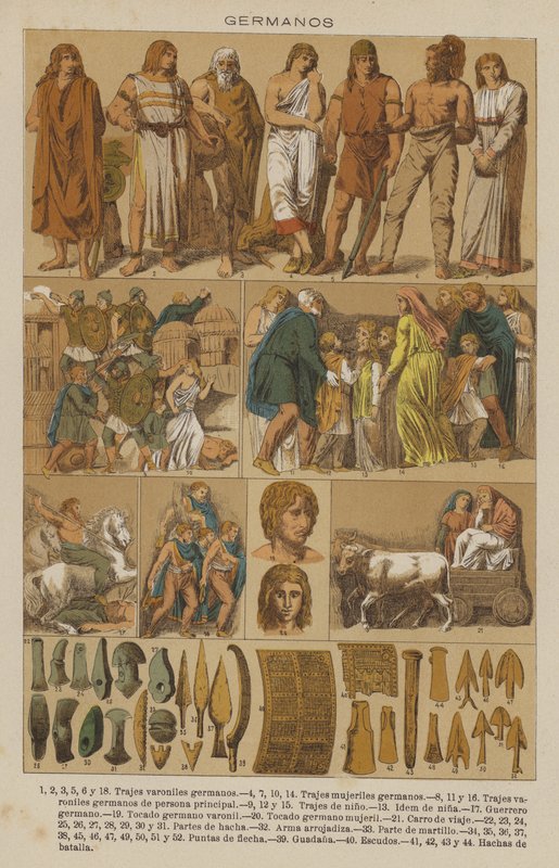 Germanos (farge litho) av European School