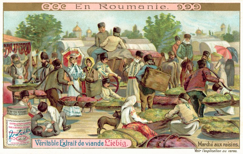 Druemarked, Romania (chromolitho) av European School