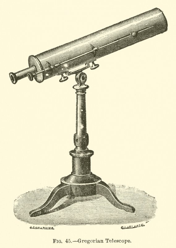 Gregorian Telescope (gravering) av European School