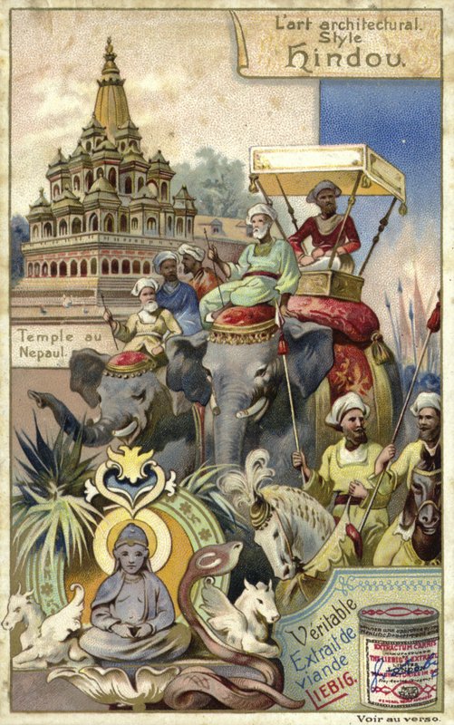 hinduistisk arkitektur; tempel i Nepal av European School