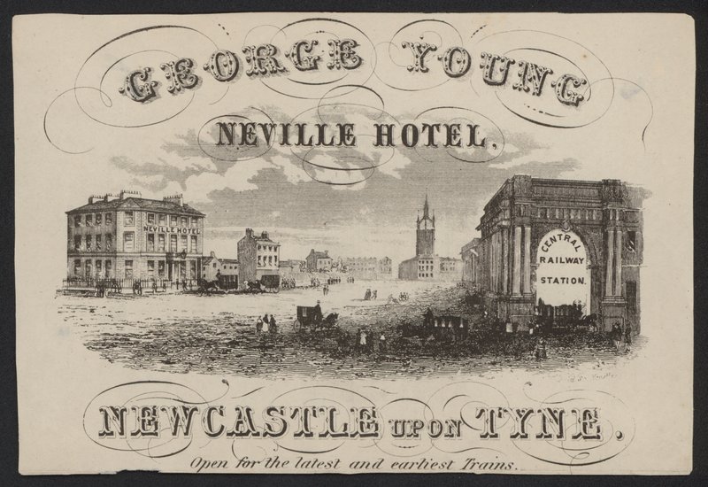 Hotel Trade Card (gravering) av European School