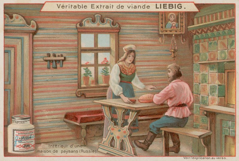 Inne i et bondehus i Russland av European School