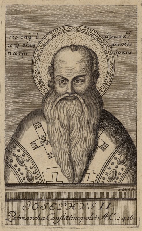 Joseph II, patriark av Konstantinopel (gravering) av European School