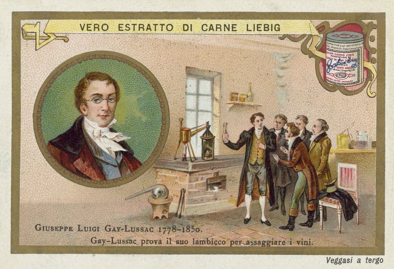 Joseph Louis Gay-Lussac , fransk kjemiker og fysiker. av European School