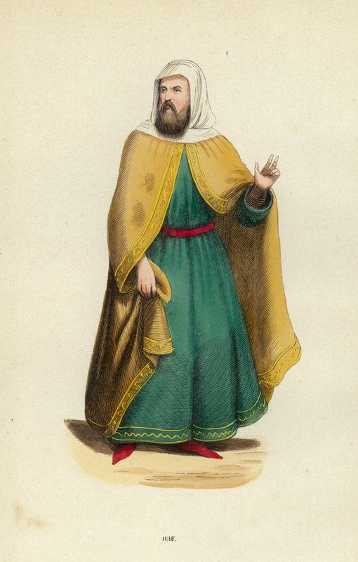 Juif (farget gravering) av European School