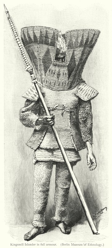 Kingsmill Islander i full rustning (gravering) av European School