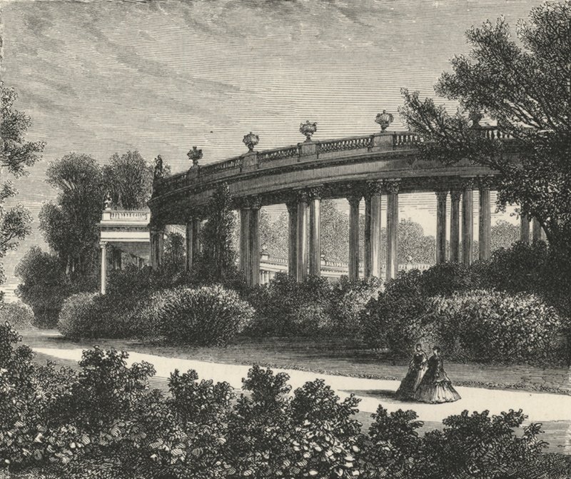 La colonnade a Postdam (gravering) av European School