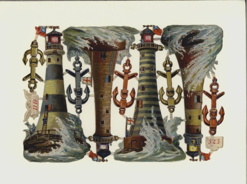 Fyrtårn (chromolitho) av European School