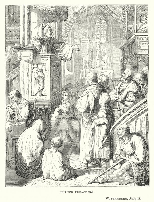 Luther forkynnelse, Wittemberg, 18. juli av European School