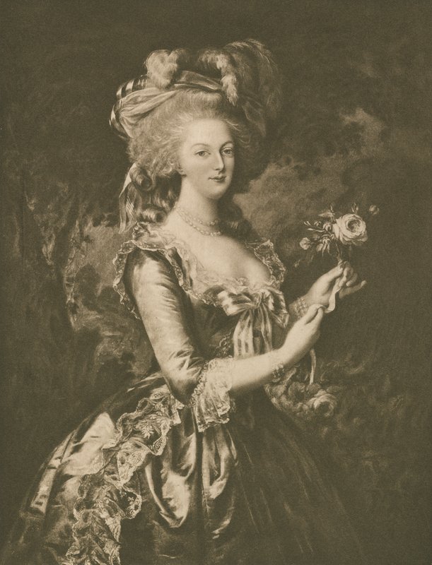 Marie Antoinette (litho) av European School