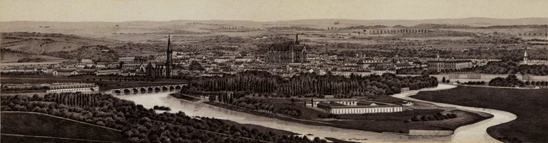 Metz: generelt syn (litho) av European School
