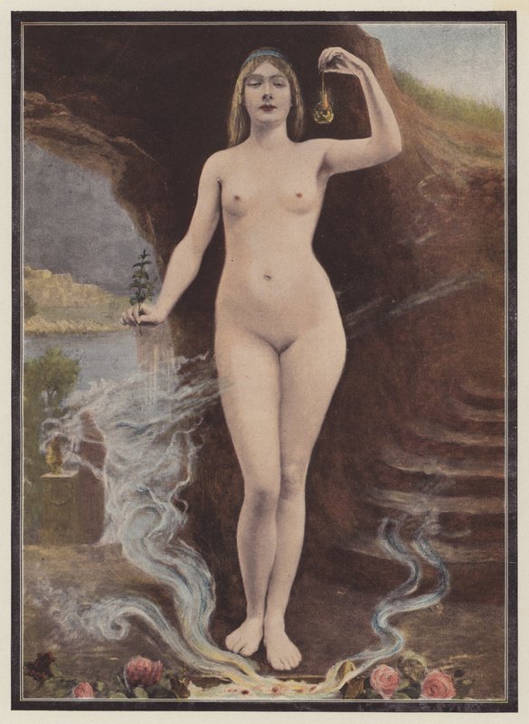 Moderne Venus (farge litho) av European School
