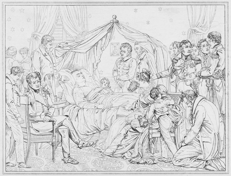 Napoleon: Mort, Death (gravering) av European School