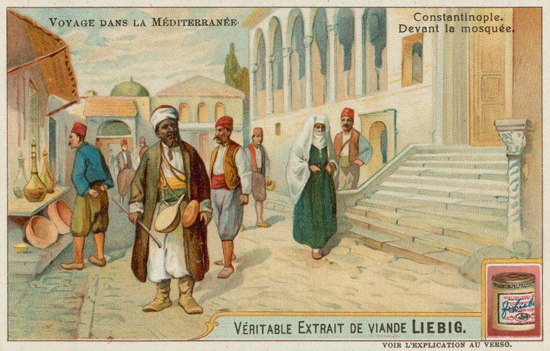 Utenfor moskeen i Istanbul av European School