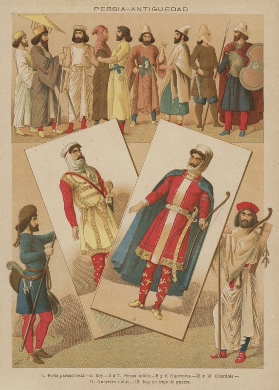 Persia, Antiguedad (farge litho) av European School