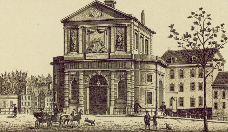 Rotterdam: Delftsche Poort (litho) av European School