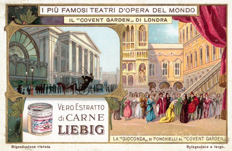 Royal Opera House, Covent Garden, London (chromolitho) av European School