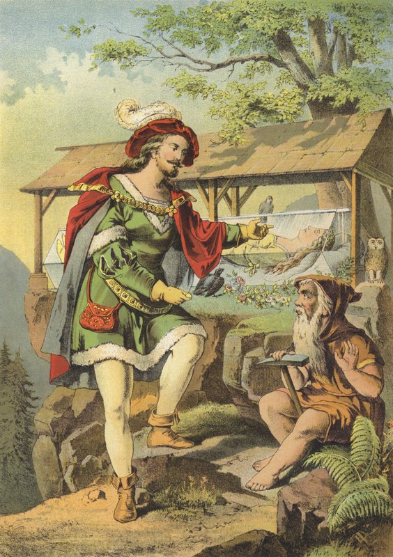 Snøhvit (farge litho) av European School