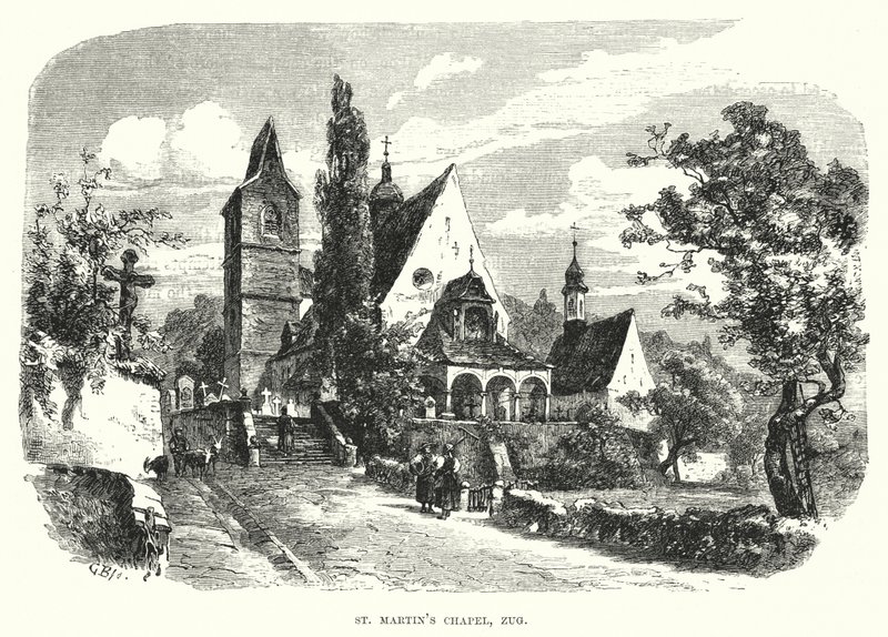 St Martins kapell, Zug (gravering) av European School