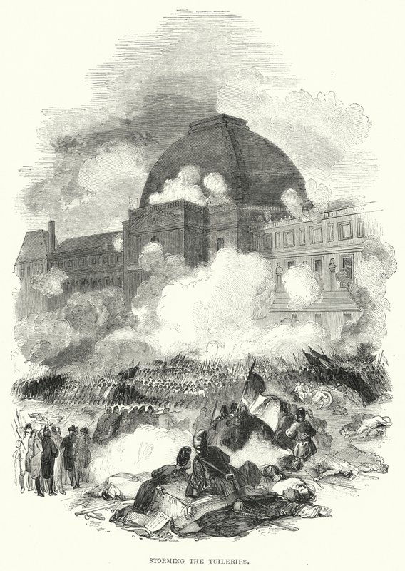 Storming the Tuileries (gravering) av European School