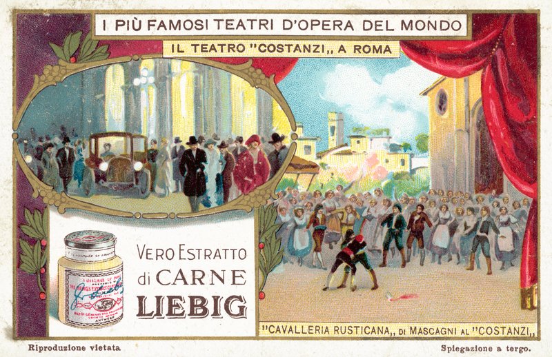 Teatro Costanzi, Roma (chromolitho) av European School