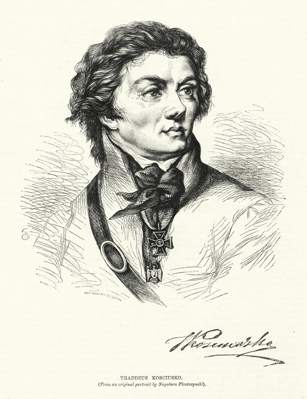 Thaddeus Kosciusko (gravering) av European School