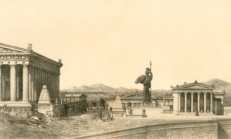Akropolis i Athen av European School