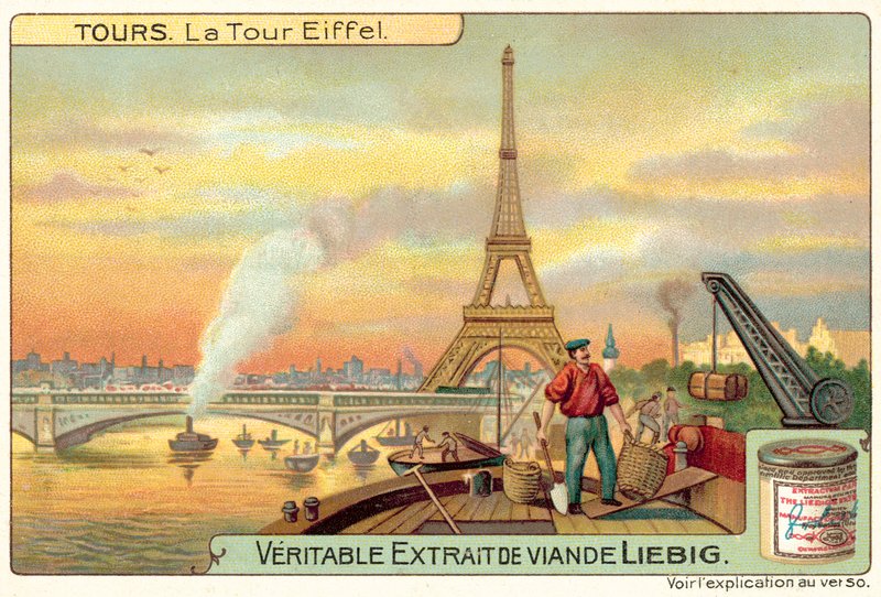 Eiffeltårnet, Paris (chromolitho) av European School