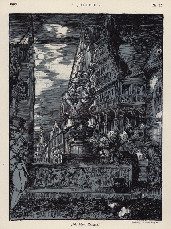 De onde tungene (litho) av European School