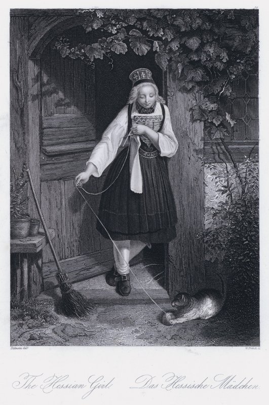 The Hessian Girl (gravering) av European School