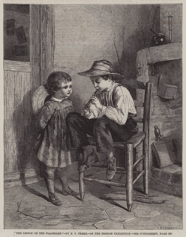 Leksjonen om Flageolet (gravering) av European School