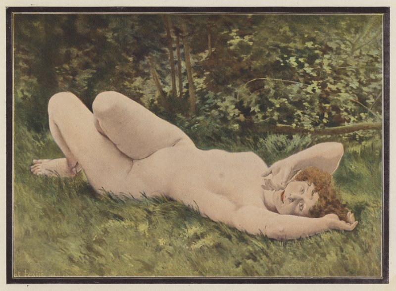 Siestaen (farge litho) av European School