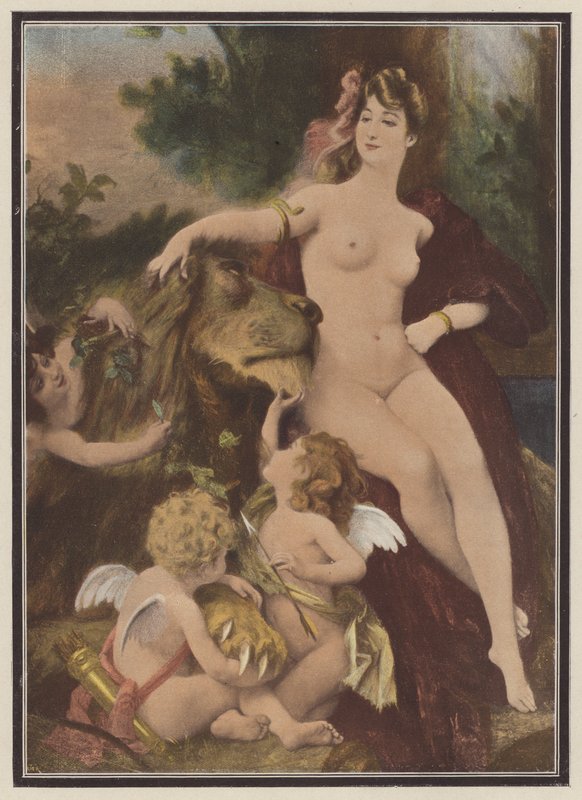 Forslaget (farge litho) av European School