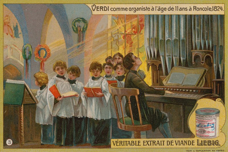 Verdi spiller orgel i Roncole av European School