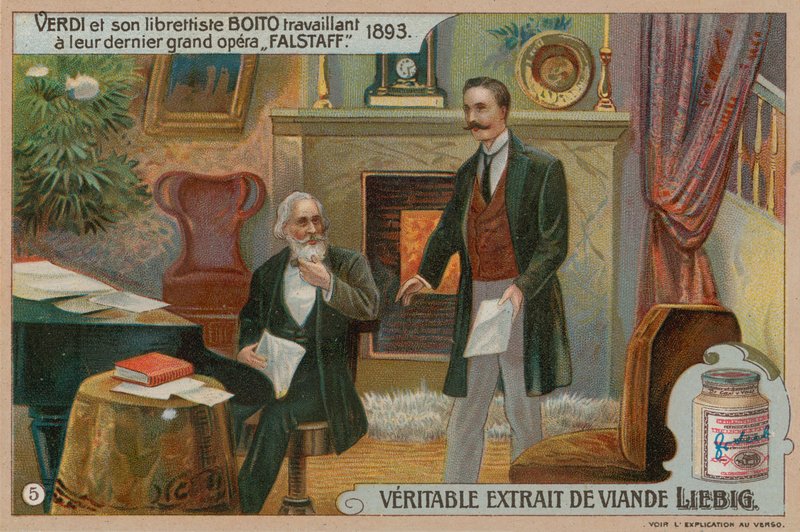 Verdi og Boito komponerer Falstaff av European School
