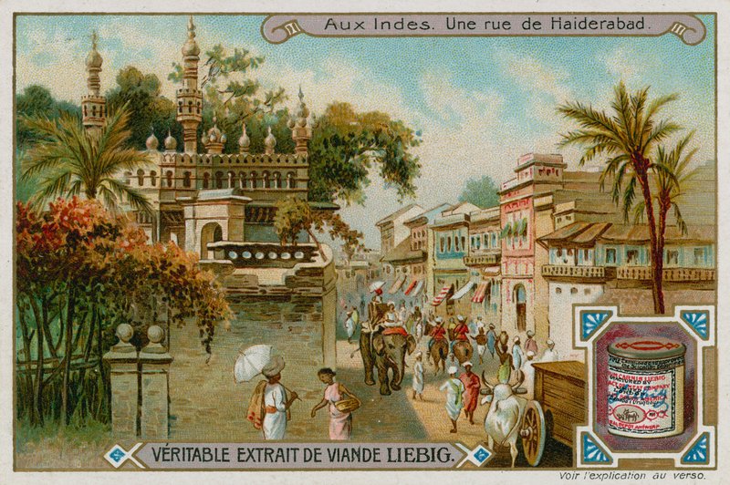 Utsikt over en gate i Hyderabad av European School