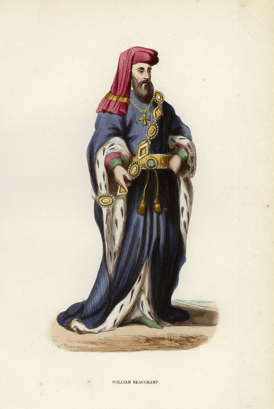 William Beauchamp (farget gravering) av European School