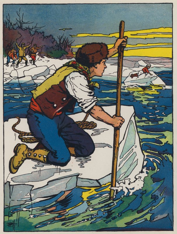 Bryte is (farge litho) av Evelyn Stuart Hardy