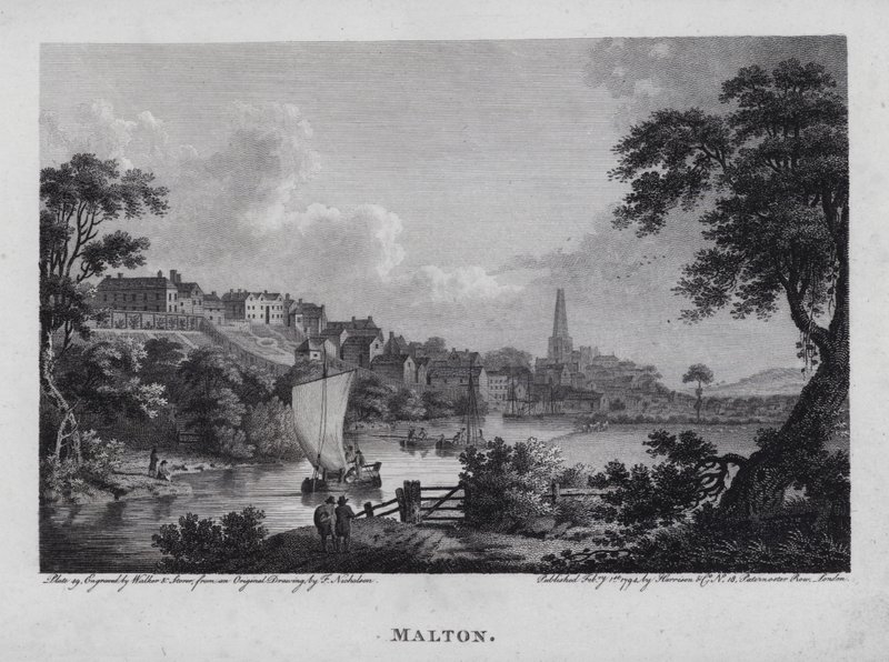 Malton (gravering) av F. (after) Nicholson