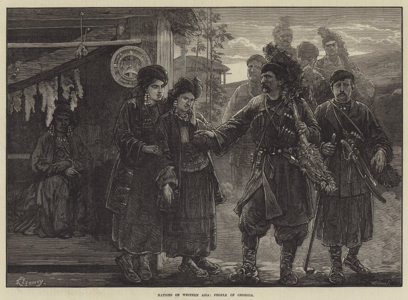 Nasjoner i Vest-Asia, folk i Georgia av Felix Regamey