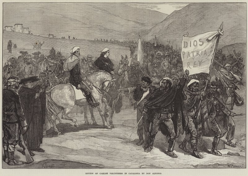 Anmeldelse av Carlist Volunteers in Catalonia av Don Alfonso av Felix Regamey