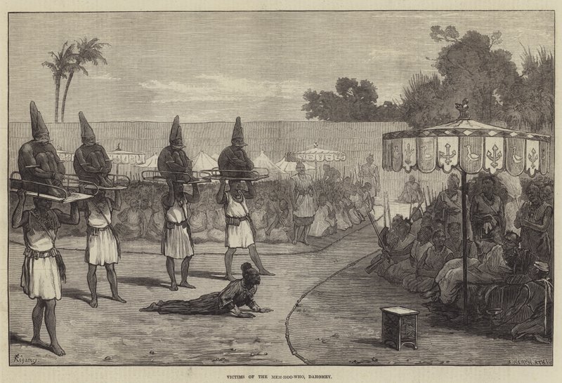 Ofre for Mem-hoo-who, Dahomey av Felix Regamey