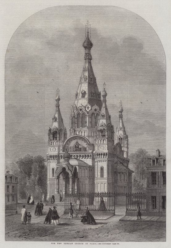 Den nye russiske kirken i Paris av Felix Thorigny