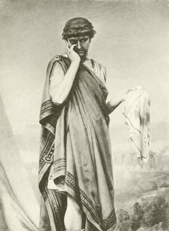 Cymbeline. Akt V-Scene I (gravyr) av Felix Octavius Carr Darley