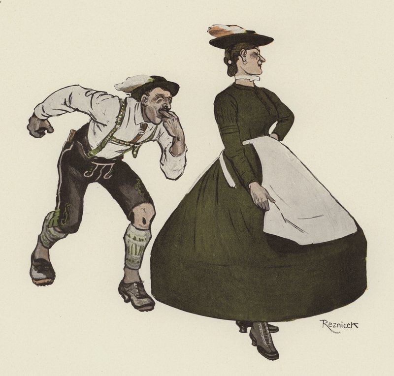 Schuhplattler av Ferdinand von Reznicek