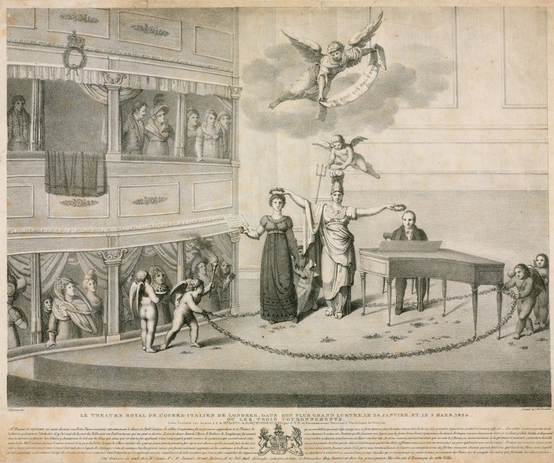 Hennes Majestets Teater; Italienske operahus, London av Filippo Pistrucci