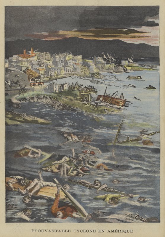 Forferdelig orkan i Amerika av Fortune Louis Meaulle