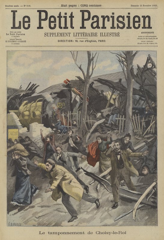 Jernbaneulykke ved Choisy-le-Roi, Paris av Fortune Louis Meaulle