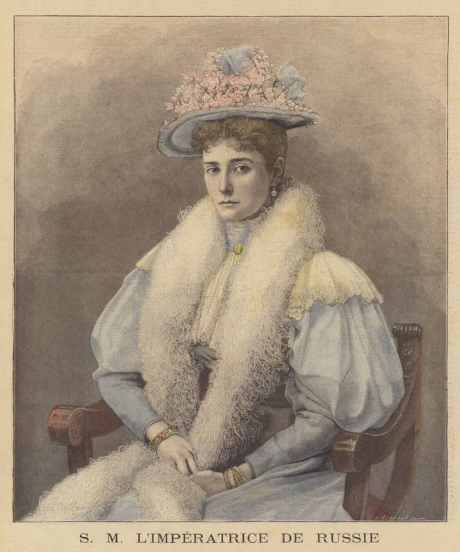 Tsarina Alexandra fra Russland av Fortune Louis Meaulle