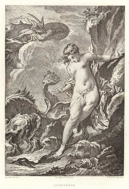 Andromeda (gravering) av Francois (after) Boucher